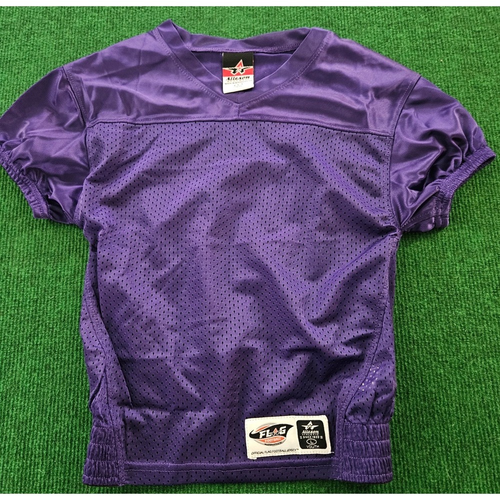 Alleson Athletic Youth Purple Flag Football‎ Jersey Size L